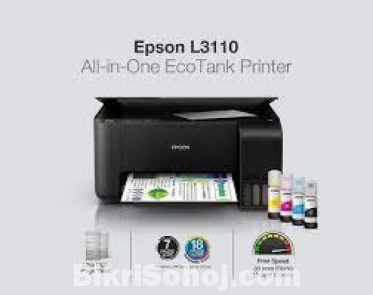 Epson L3110 All-in-One 4-Color Ink Tank Ready Printer